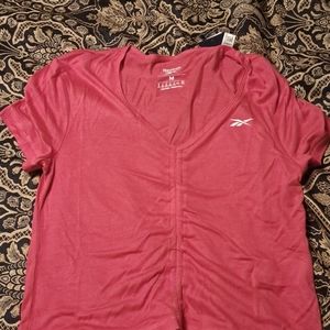 Pink reebok crop top